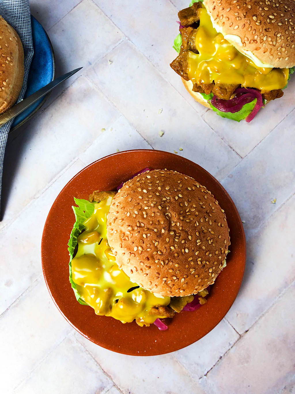 Vegan kip broodje Peas Maker